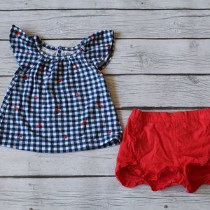 Cherry and Gingham Summer Outfit